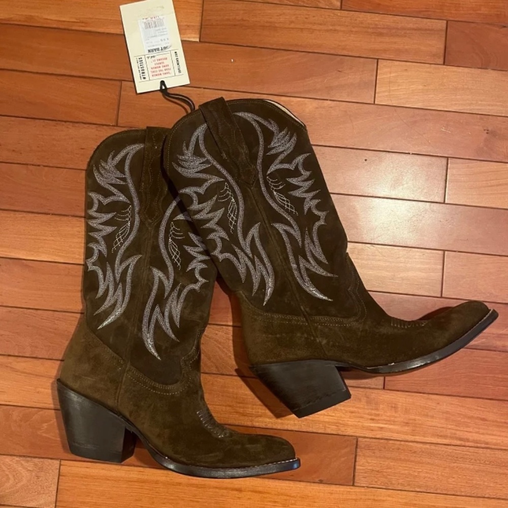 NWT idllywind suede western cowgirl boots